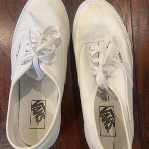 Vans Classic White Lace-Up Sneakers